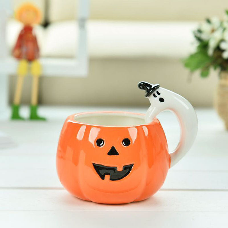 Cute Halloween Mugs – Halloween Pumpkin Mug, Spooky Season Coffee Cup, Witch & Bats Ceramic Mug, Fall Mug Decor https://sammyskfootball.com
