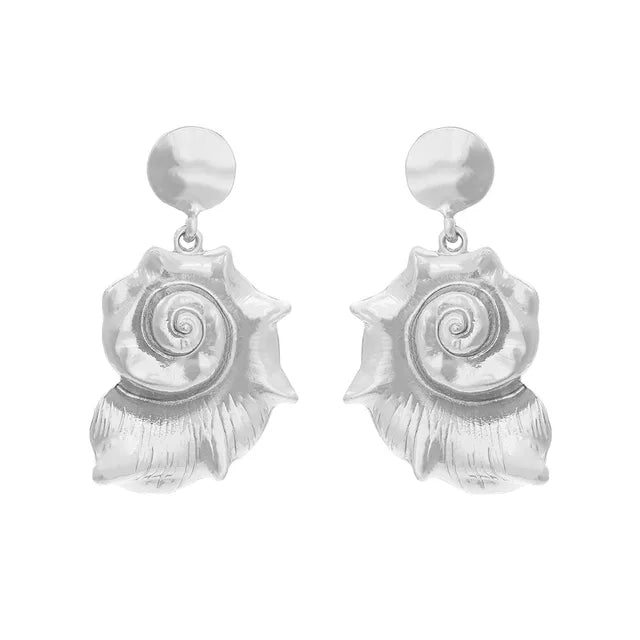 Alloy conch pendant earrings conch pendant earrings for women - https://sammyskfootball.com