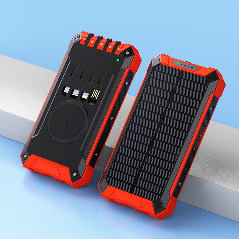 Wireless Solar Power Bank 20000mAh Portable Charger sammyskshop