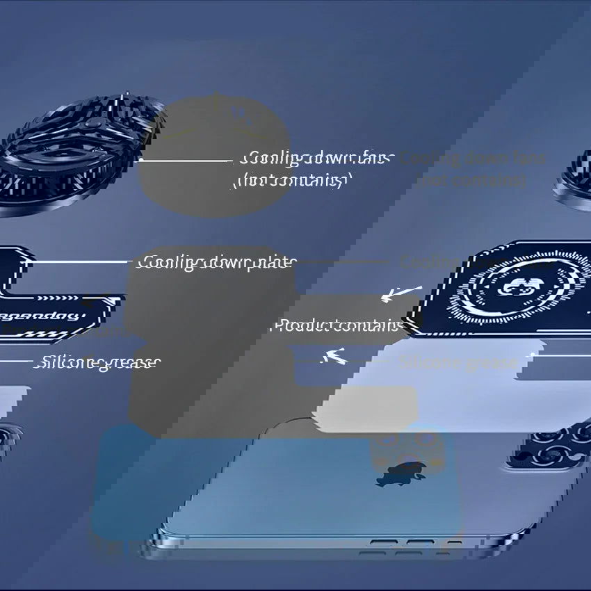 Cell Phone Cooler Magnetic Sticker for iPhone Samsung Upgraded gaming & cooling - https://sammyskfootball.com