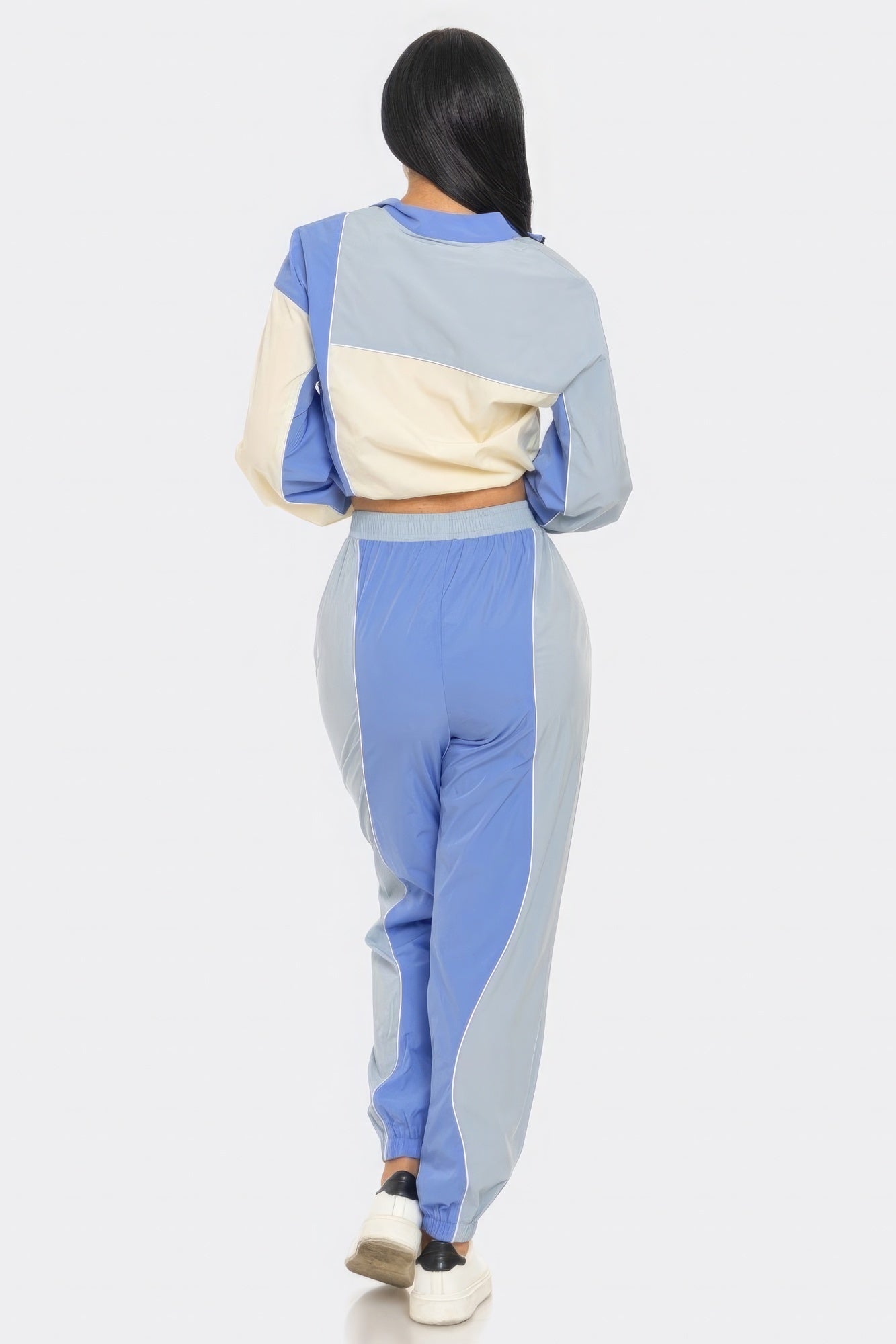 Colorblock Cargo Jogger Set 2-Piece: Comfy & Stylish Athleisure - https://sammyskfootball.com