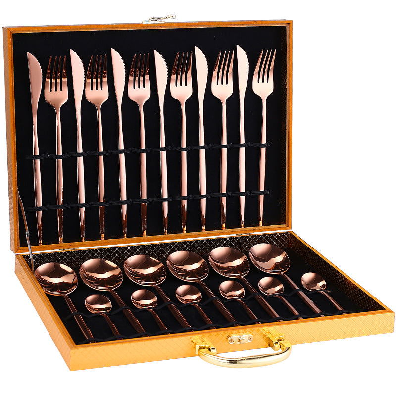 Luxury Cutlery Set 24 Pcs for Wedding Party Birthday Housewarming Event - https://sammyskfootball.com