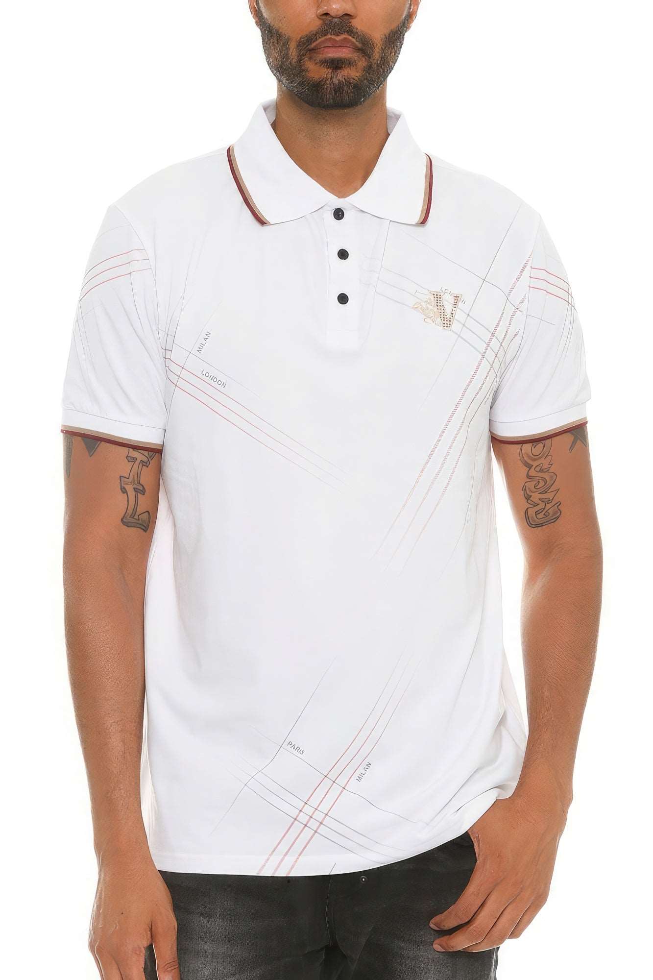 Men's Version Couture Polo Button Down Shirt: Elevate Your Style with Italian Fashion Excellence - https://sammyskfootball.com