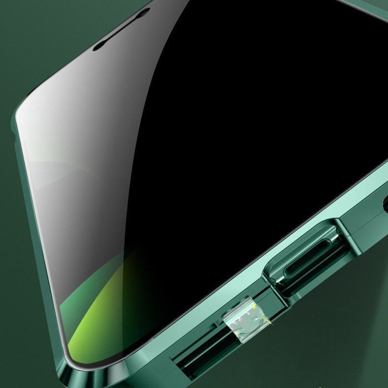 Metal Frame Snap Double-sided Glass Phone Case: Sleek Protection and Unmatched Clarity - https://sammyskfootball.com