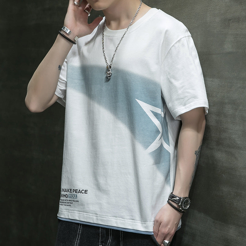 Men's Plus Size Summer Sports Casual T-Shirt | Short Sleeve Top https://sammyskfootball.com