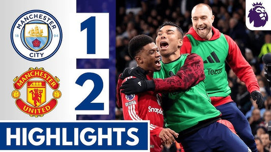 Manchester City vs Manchester United Full Match Replay 1-2 Derby Highlights 2024 Watch Video