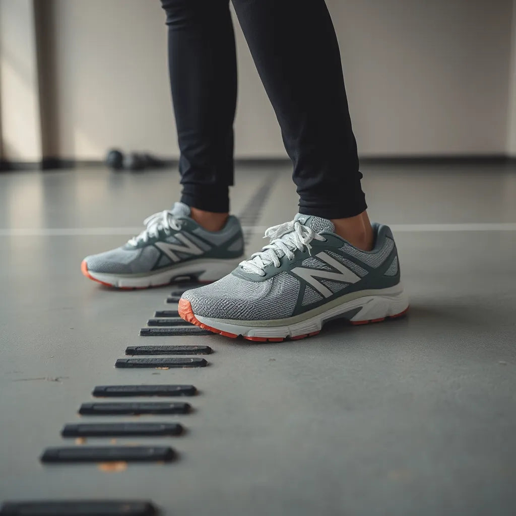Performance sports shoes highlighting outsole traction tread and cushioned support