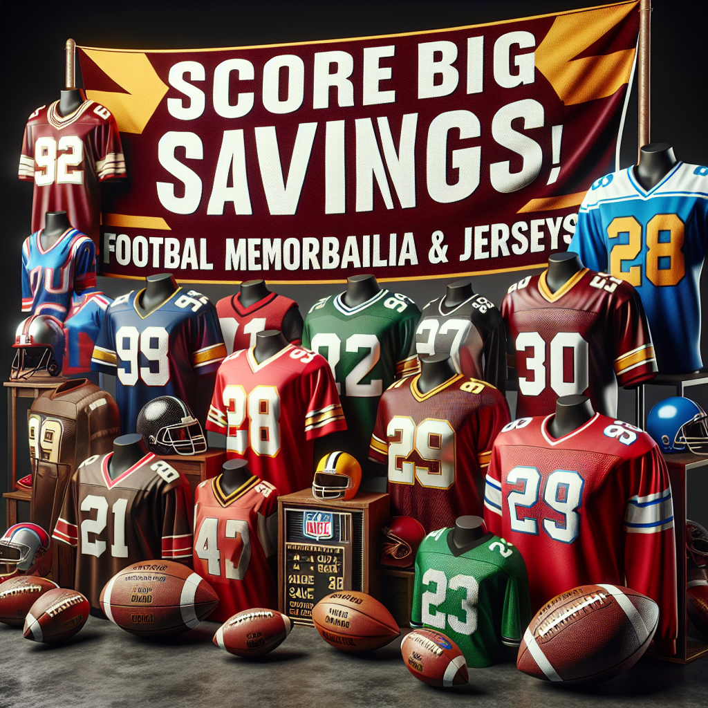 Score Big Savings on Football Memorabilia and Jerseys!