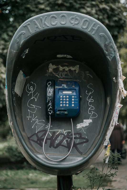 blue wall telephone