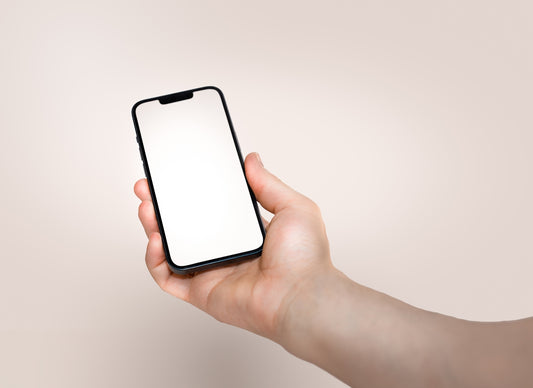 a person holding a cell phone in their hand