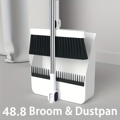 temu.com Multi-Surface Rotatable Broom and Dustpan Set