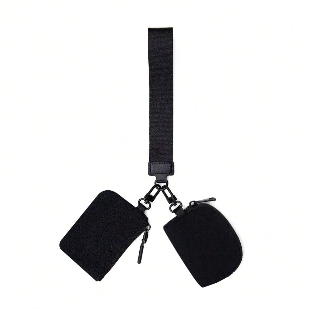 Keychain Wallet Wristlet Wallets For Women Men Mini Zip Dual Pouch Wristlet https://sammyskfootball.com