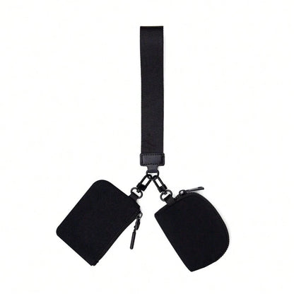 Keychain Wallet Wristlet Wallets For Women Men Mini Zip Dual Pouch Wristlet https://sammyskfootball.com