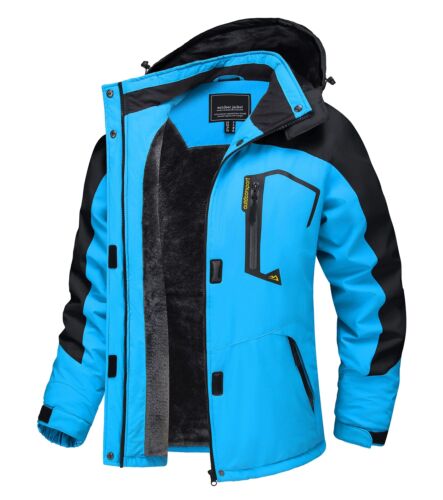 Women's Waterproof Ski Snow Jacket Winter Warm Fleece Lined Mountain Hiking Coat