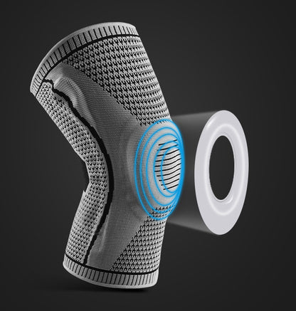 Knee Pad Support with Silicone Spring Stabilizer – Sports Patella Protector
