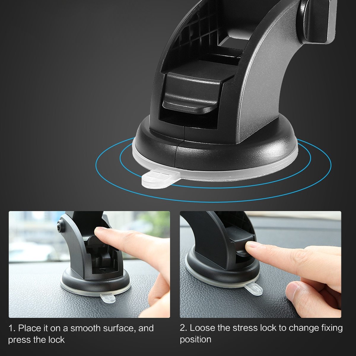 Car Phone Holder Long Rod Telescopic Car Dashboard Suction Cup Type https://sammyskfootball.com
