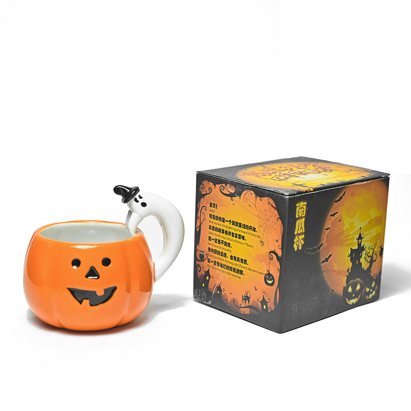 Cute Halloween Mugs – Halloween Pumpkin Mug, Spooky Season Coffee Cup, Witch & Bats Ceramic Mug, Fall Mug Decor https://sammyskfootball.com