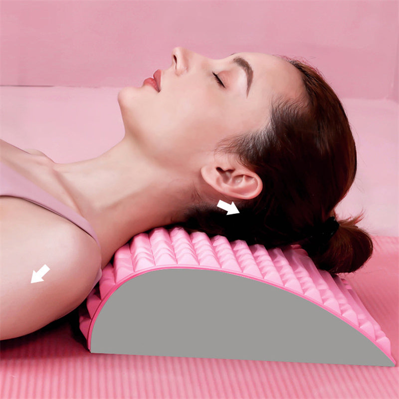 Back Stretcher Pillow Neck Lumbar Support Massager For Neck Waist Back Pain Relief Massage Relaxation