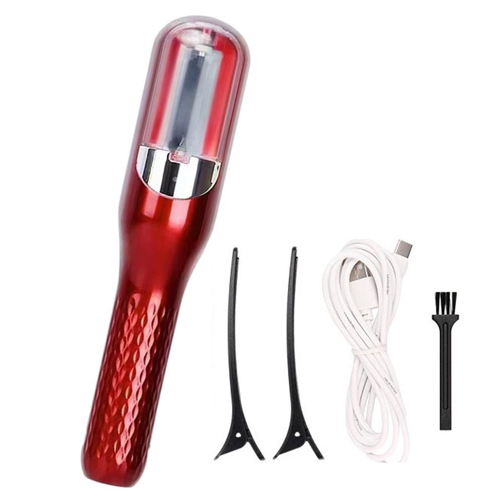 red Automatic Hair Split End Trimmer for Damage Hair Repair