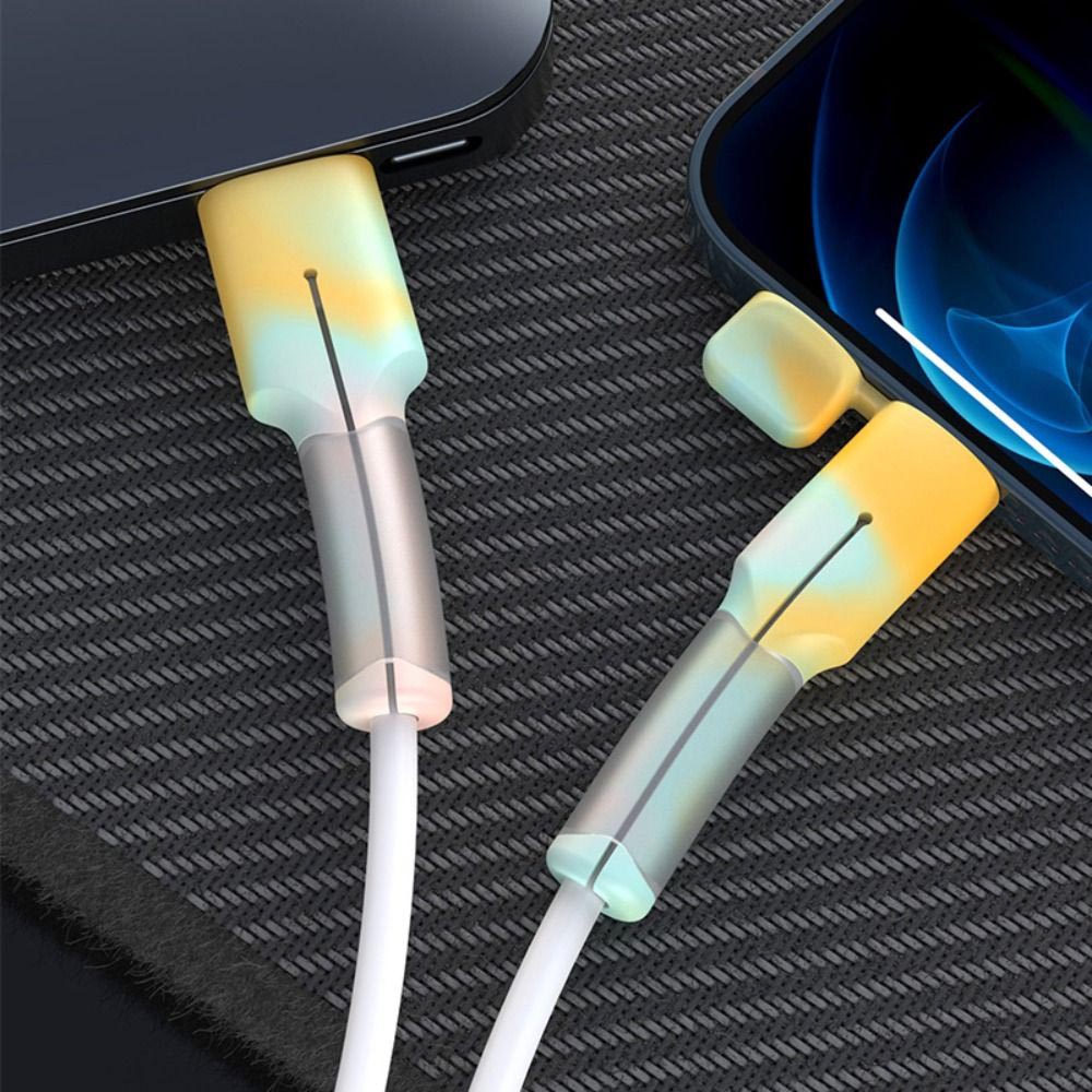Silicone Anti-break Charging Cable Protective Cover With Dust Cap_2