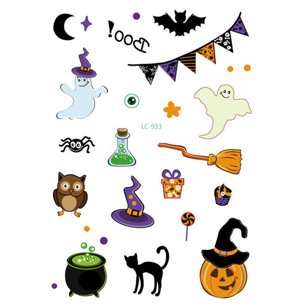 Halloween Face Tattoo Sticker – Temporary Transfer Tattoo | Scary Animal Design | Water Film Paper | Costume Makeup Accessory https://sammyskfootball.com