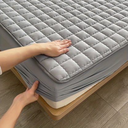 Waterproof Quilted Deep Pocket Mattress Cover - Soft Comfort, Easy Care, Bedroom and Guest Room Essential