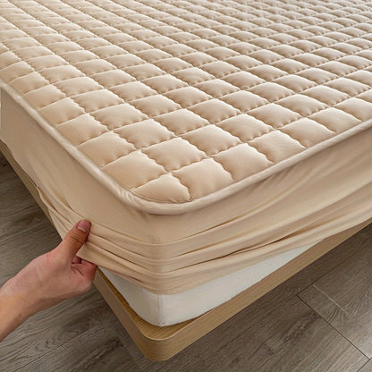 Waterproof Quilted Deep Pocket Mattress Cover - Soft Comfort, Easy Care, Bedroom and Guest Room Essential