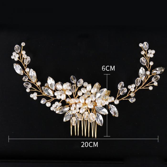 Bridal Hair Accessories Crystal Headdress – Floral Bridal Hair Comb, Vintage Wedding Hairpiece, Bride Hair Clip, Wedding Headpiece, Boho Hair Vine https://sammyskfootball.com