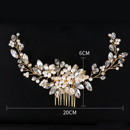 Bridal Hair Accessories Crystal Headdress – Floral Bridal Hair Comb, Vintage Wedding Hairpiece, Bride Hair Clip, Wedding Headpiece, Boho Hair Vine https://sammyskfootball.com