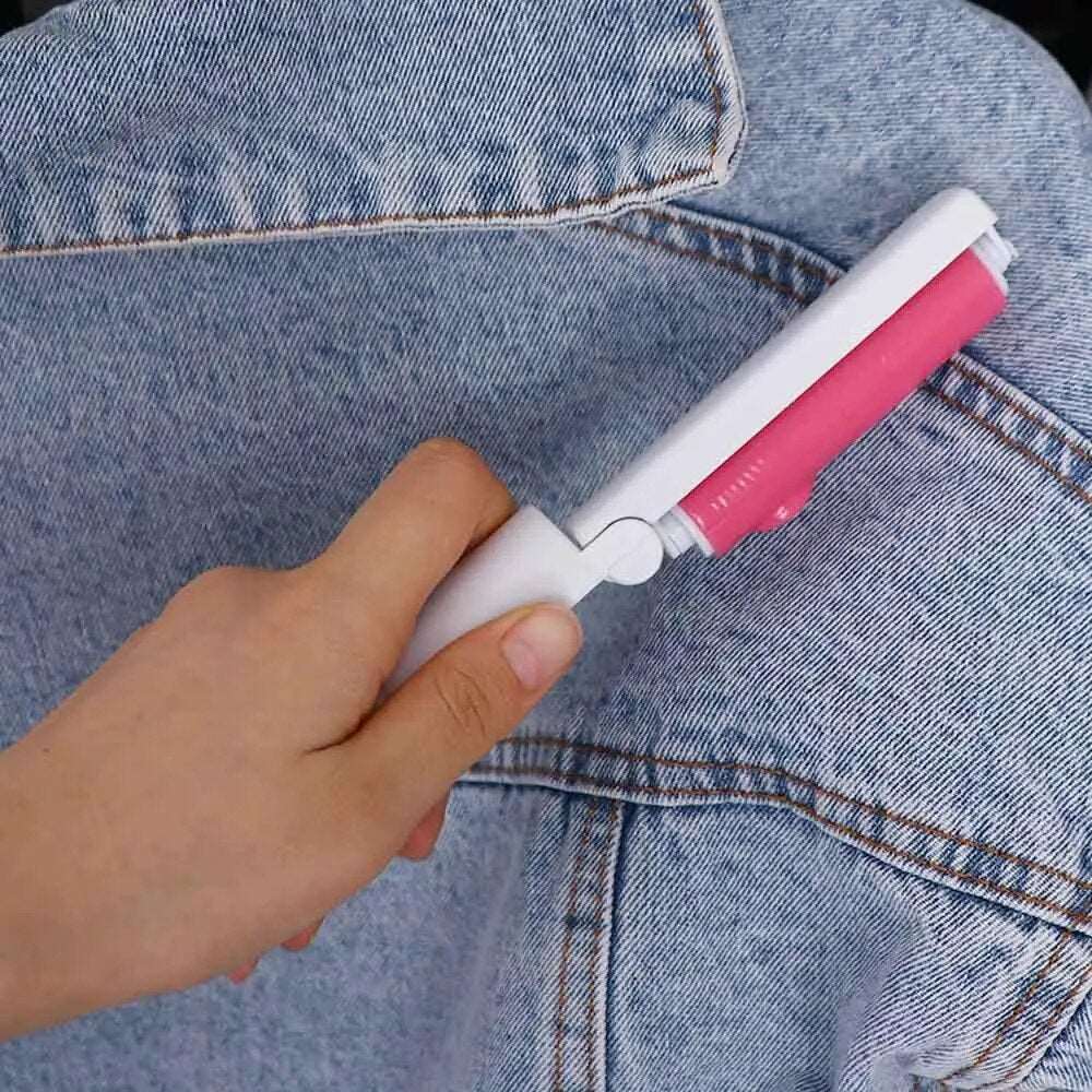 Creative portable foldable hair removal brush roller