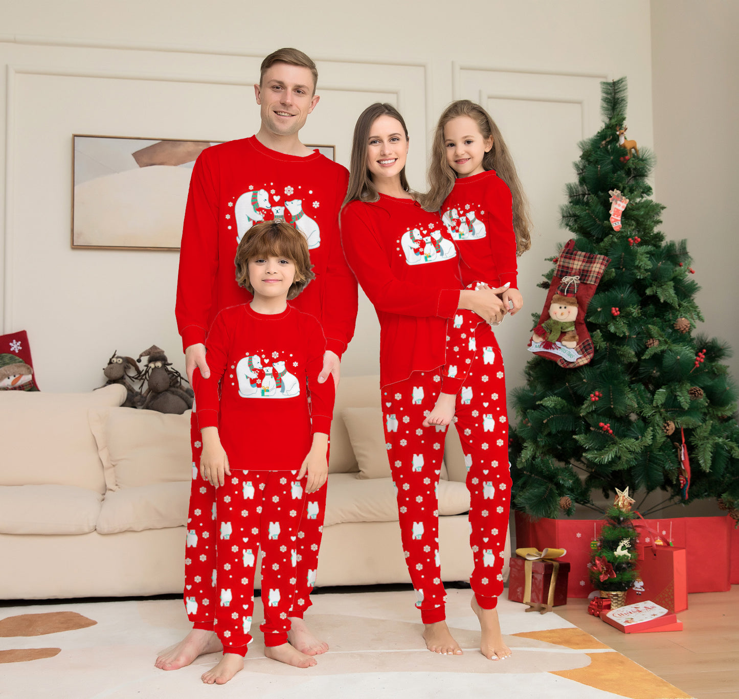 Christmas Family Pajamas Matching Outfit Sets Christmas Sleepwear Parent-Child Pjs For Christmas Holiday Xmas Party - https://sammyskfootball.com