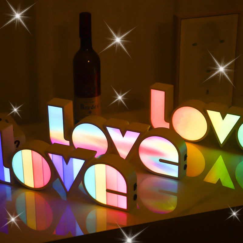 Valentine's Day Decor: LED LOVE Light | Unique Gift for Girlfriend, Birthday & Wedding Celebrations