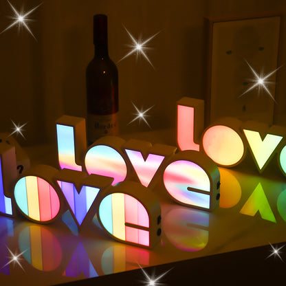 Valentine's Day Decor: LED LOVE Light | Unique Gift for Girlfriend, Birthday & Wedding Celebrations 2025