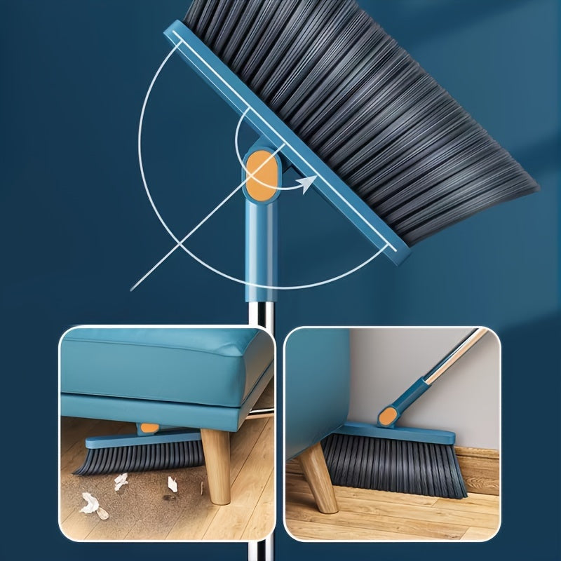 temu.com Multi-Surface Rotatable Broom and Dustpan Set