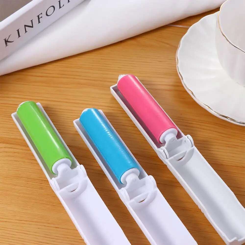 Creative portable foldable hair removal brush roller