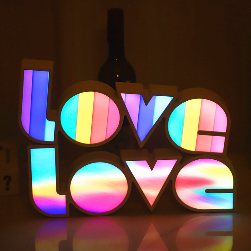 Valentine's Day Decor: LED LOVE Light | Unique Gift for Girlfriend, Birthday & Wedding Celebrations 2025