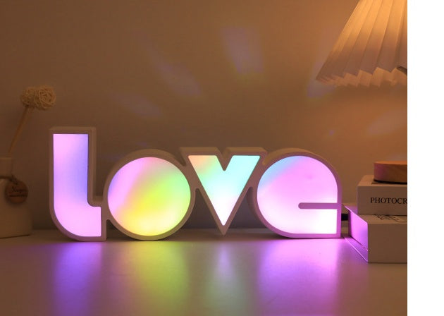 Valentine's Day Decor: LED LOVE Light | Unique Gift for Girlfriend, Birthday & Wedding Celebrations