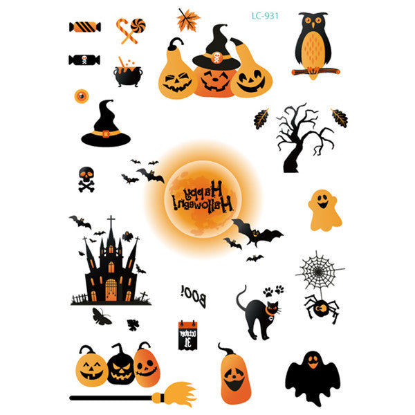 Halloween Face Tattoo Sticker – Temporary Transfer Tattoo | Scary Animal Design | Water Film Paper | Costume Makeup Accessory https://sammyskfootball.com