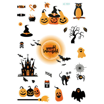 Halloween Face Tattoo Sticker – Temporary Transfer Tattoo | Scary Animal Design | Water Film Paper | Costume Makeup Accessory https://sammyskfootball.com