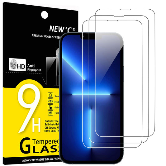 Tempered Glass Screen Protector for iPhone 14/13/13 Pro (6.1") [3 Pack] New 