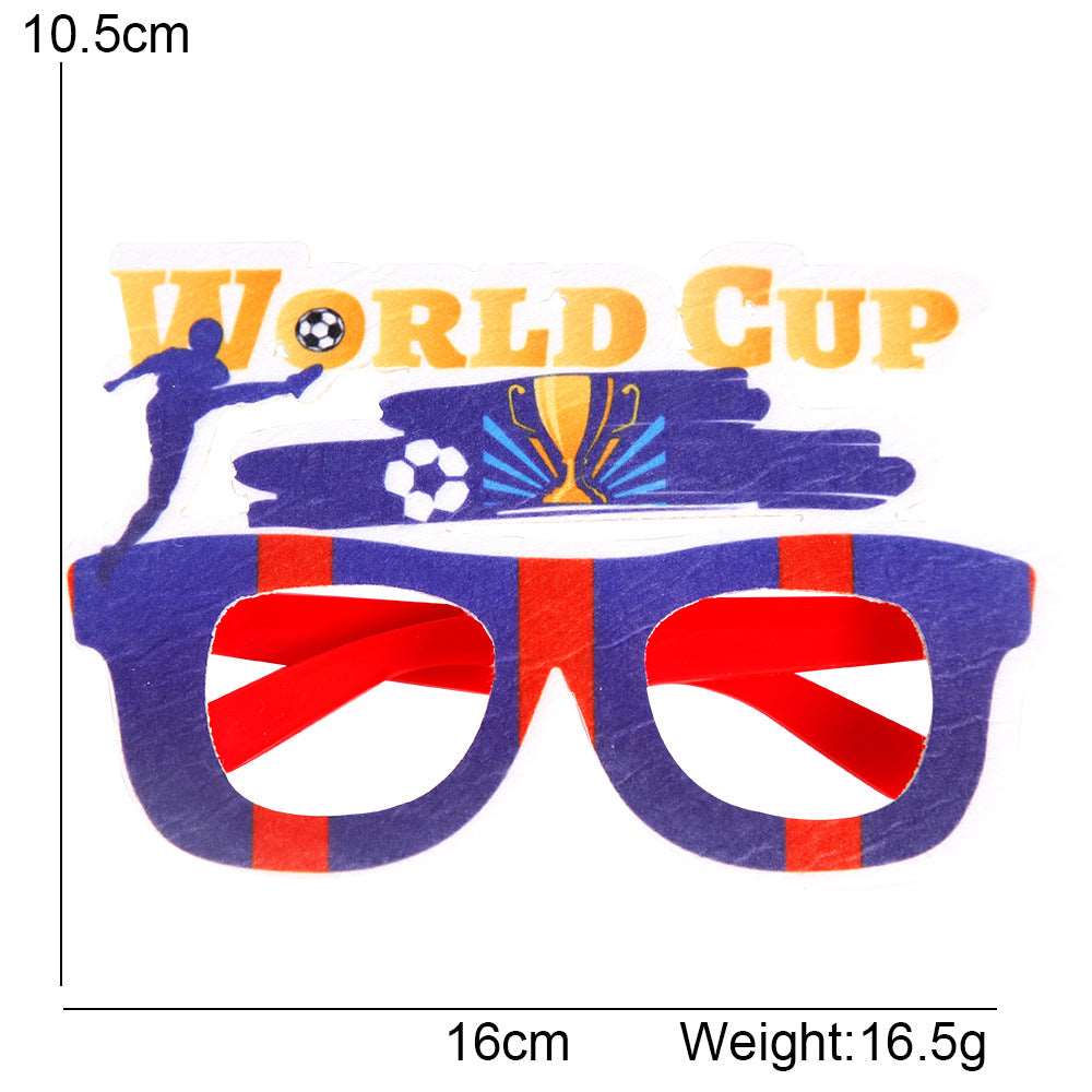 Qatar World Cup Glasses Decorative Photo Props