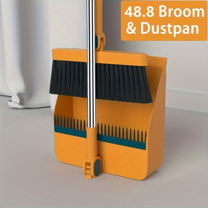 temu.com Multi-Surface Rotatable Broom and Dustpan Set