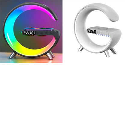 Intelligent G-Shaped LED Lamp: Bluetooth Speaker, Wireless Charger, Atmosphere Lamp - Bedroom Home Decor Essential https://sammyskfootball.com