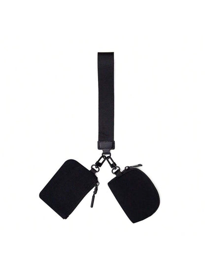 Keychain Wallet Wristlet Wallets For Women Men Mini Zip Dual Pouch Wristlet https://sammyskfootball.com