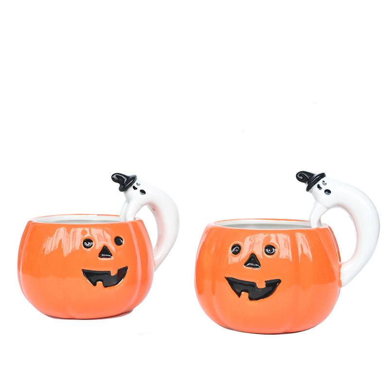 Cute Halloween Mugs – Halloween Pumpkin Mug, Spooky Season Coffee Cup, Witch & Bats Ceramic Mug, Fall Mug Decor https://sammyskfootball.com