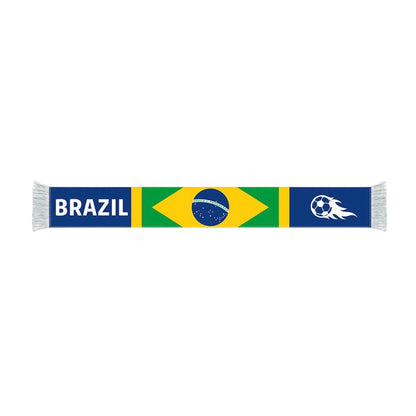 Brazil National Football Team Fan Scarf for Cheering and Support