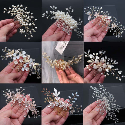 Bridal Hair Accessories Crystal Headdress – Floral Bridal Hair Comb, Vintage Wedding Hairpiece, Bride Hair Clip, Wedding Headpiece, Boho Hair Vine https://sammyskfootball.com
