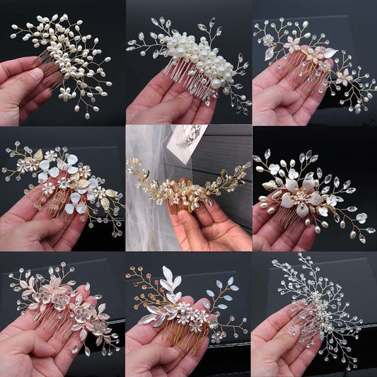 Bridal Hair Accessories Crystal Headdress – Floral Bridal Hair Comb, Vintage Wedding Hairpiece, Bride Hair Clip, Wedding Headpiece, Boho Hair Vine https://sammyskfootball.com