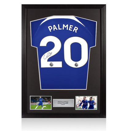 Football Memorabilia Chelsea FC Signed Framed Shirt Cole Palmer: Home 2023-24