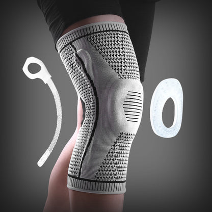 Knee Pad Support with Silicone Spring Stabilizer – Sports Patella Protector